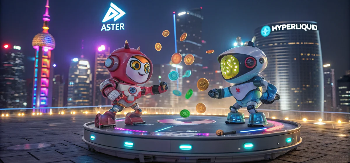 Сравнение децентрализованных деривативных бирж Aster и Hyperliquid в 2025 году